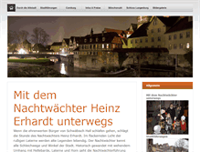 Tablet Screenshot of nachtwaechter-schwaebisch-hall.de